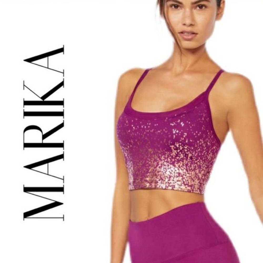Marika Women's Purple and Rose Gold Gradient Leggings